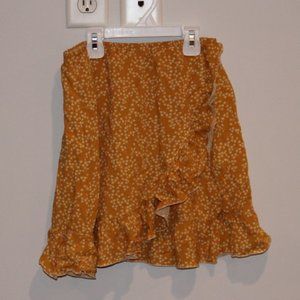 Brandy Melville Wrap Floral Mini Skirt Womens Size XS